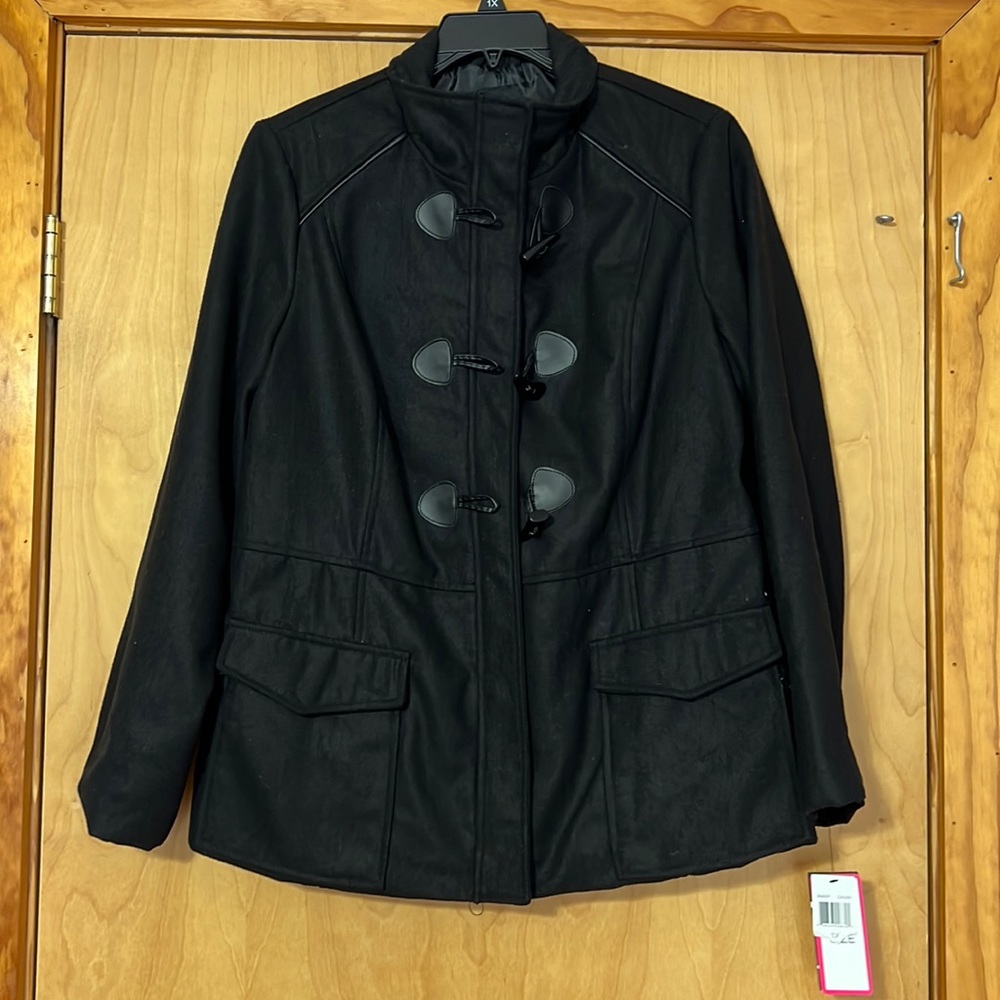 Rampage Coat 1X; black NWT